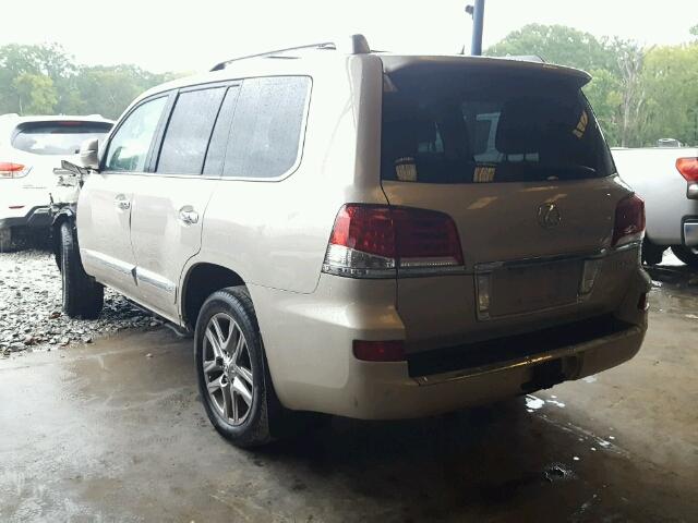 JTJHY7AX0D4088544 - 2013 LEXUS LX 570 GOLD photo 3