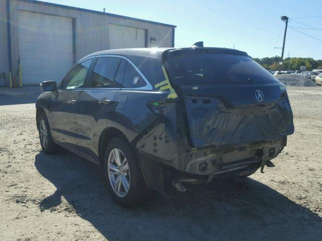 5J8TB4H30EL016736 - 2014 ACURA RDX GRAY photo 3