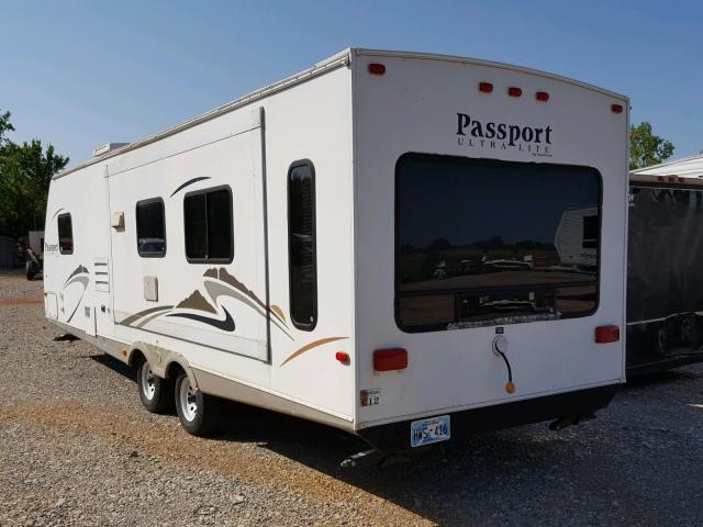 4YDT2852186411199 - 2008 KEYSTONE PASSPORT WHITE photo 3