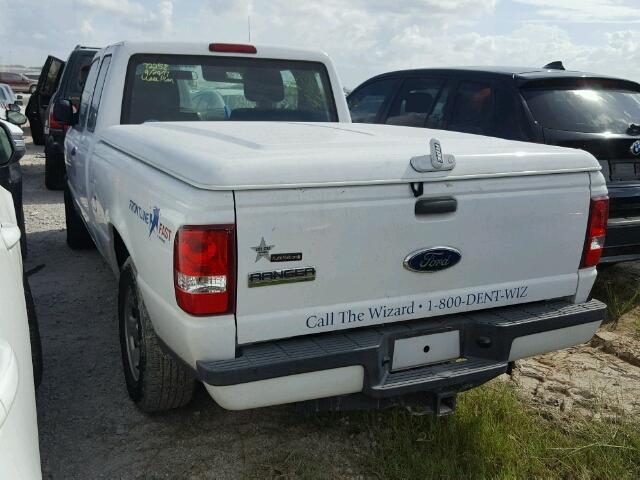 1FTKR1ED0BPA25443 - 2011 FORD RANGER WHITE photo 3