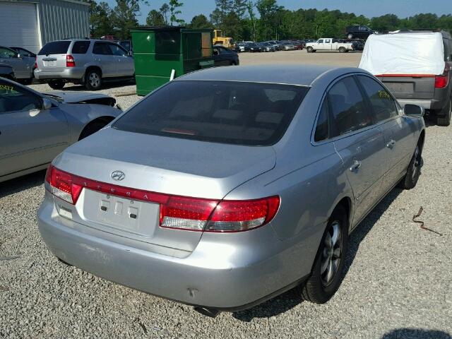 KMHFC46FX7A176364 - 2007 HYUNDAI AZERA SE SILVER photo 4