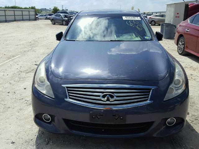 JN1DV6AP4BM600701 - 2011 INFINITI G25 BASE BLUE photo 9