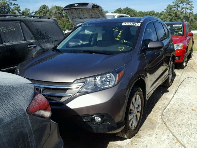 5J6RM3H76DL036627 - 2013 HONDA CR-V GRAY photo 2