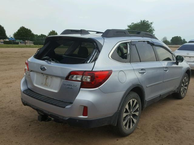 4S4BSENC0H3340791 - 2017 SUBARU OUTBACK 3. SILVER photo 4