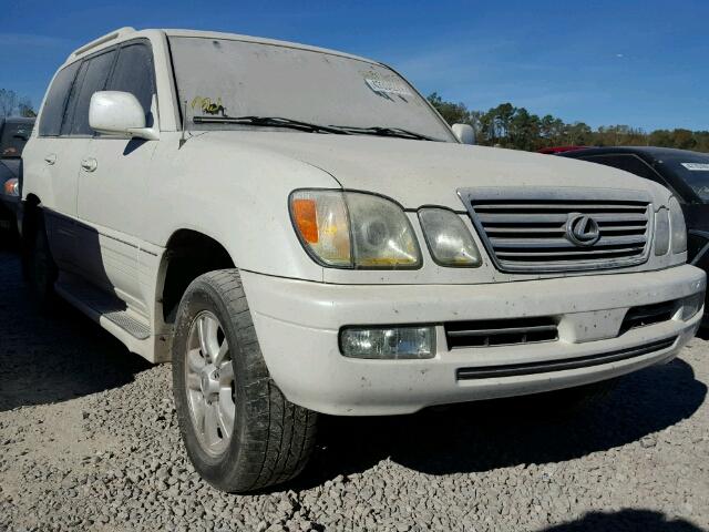 JTJHT00W133534185 - 2003 LEXUS LX 470 WHITE photo 1