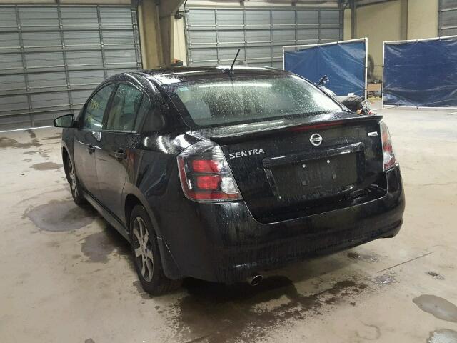 3N1AB6AP2CL729057 - 2012 NISSAN SENTRA 2.0 BLACK photo 3