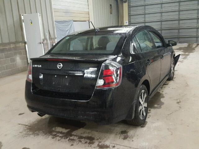 3N1AB6AP2CL729057 - 2012 NISSAN SENTRA 2.0 BLACK photo 4