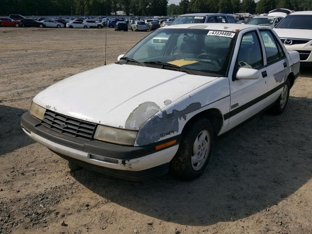 1G1LT53T0NY289695 - 1992 CHEVROLET CORSICA LT WHITE photo 2