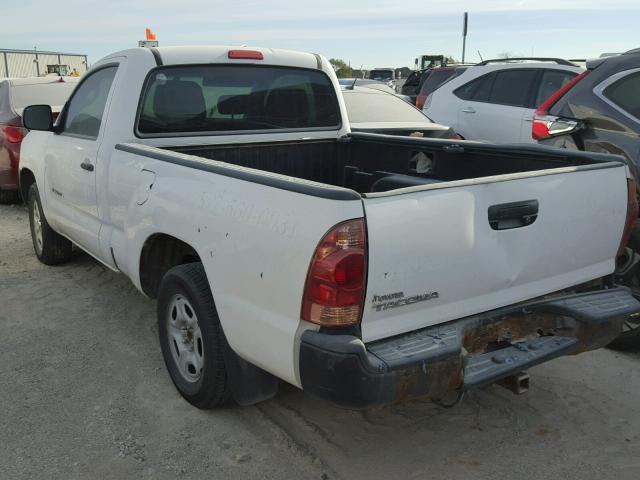 5TENX22N98Z582696 - 2008 TOYOTA TACOMA WHITE photo 3