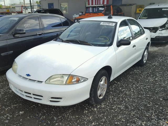 1G1JC524417389302 - 2001 CHEVROLET CAVALIER B WHITE photo 2