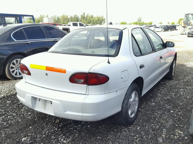 1G1JC524417389302 - 2001 CHEVROLET CAVALIER B WHITE photo 4