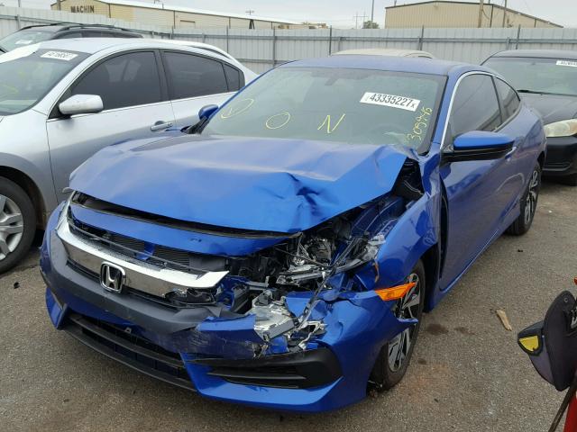 2HGFC4B50HH305945 - 2017 HONDA CIVIC LX BLUE photo 2