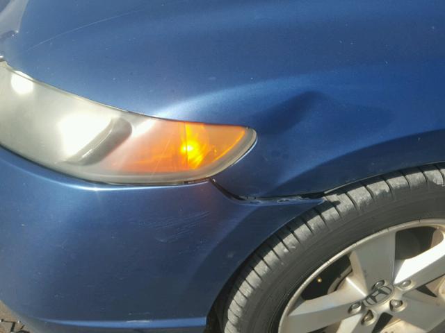 1HGFA15867L084749 - 2007 HONDA CIVIC EX Көк фото 9