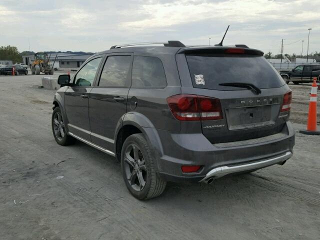 3C4PDCGG5GT123412 - 2016 DODGE JOURNEY CR GRAY photo 3