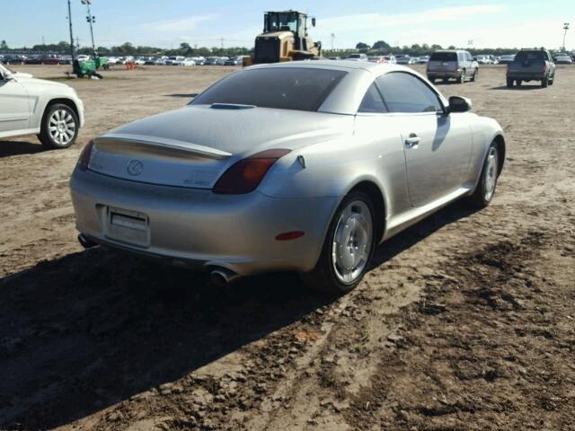 JTHFN48Y420017883 - 2002 LEXUS SC SILVER photo 4