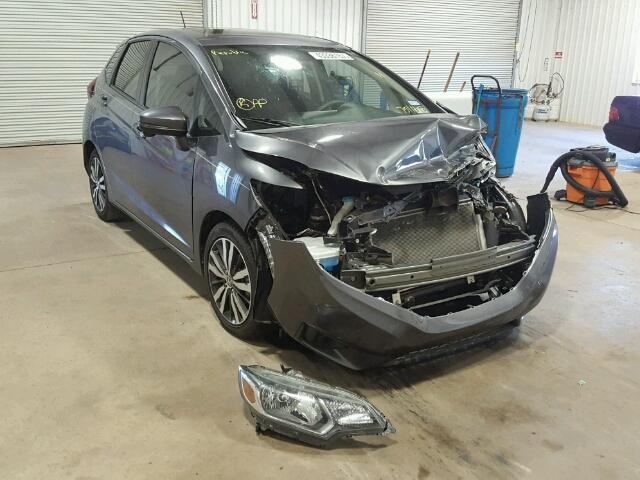 3HGGK5H80FM751137 - 2015 HONDA FIT EX GRAY photo 1