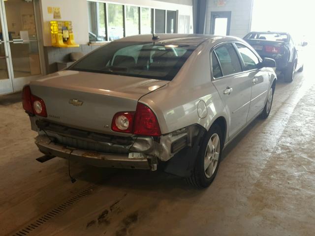1G1ZG57B68F210742 - 2008 CHEVROLET MALIBU LS SILVER photo 4