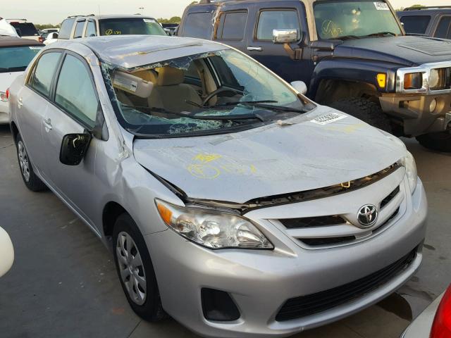 2T1BU4EE0BC670780 - 2011 TOYOTA COROLLA BA SILVER photo 1