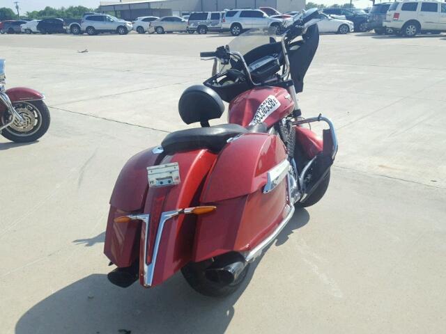 5VPTW36N6D3017133 - 2013 VICTORY MOTORCYCLES CROSS COUN Rojo foto 4