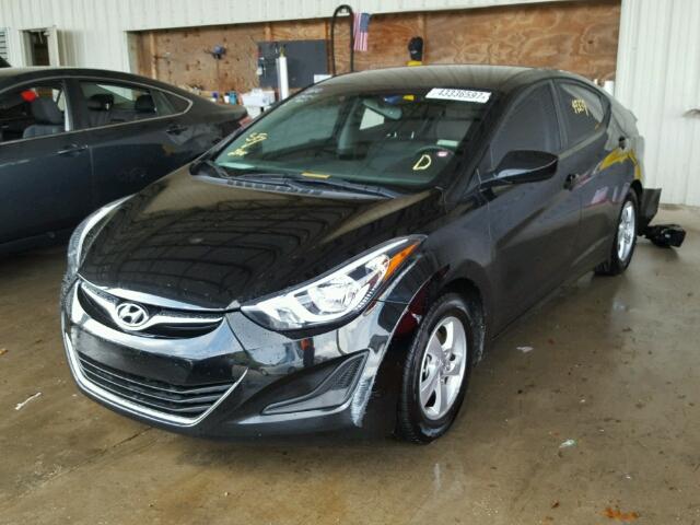 KMHDH4AEXFU263458 - 2015 HYUNDAI ELANTRA SE BLACK photo 2