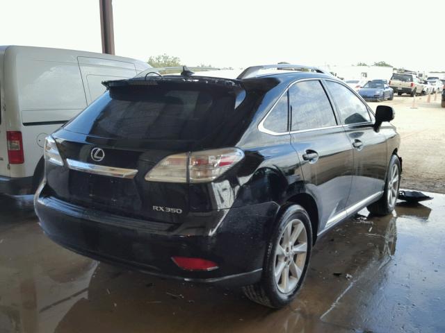 2T2ZK1BA4BC056458 - 2011 LEXUS RX 350 BLACK photo 4