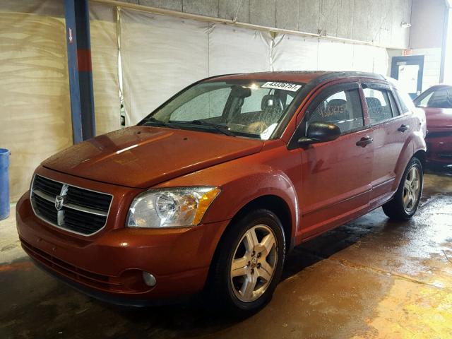 1B3HB48BX7D505378 - 2007 DODGE CALIBER SX ORANGE photo 2