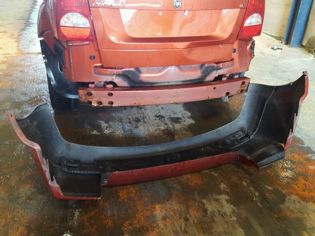 1B3HB48BX7D505378 - 2007 DODGE CALIBER SX ORANGE photo 9