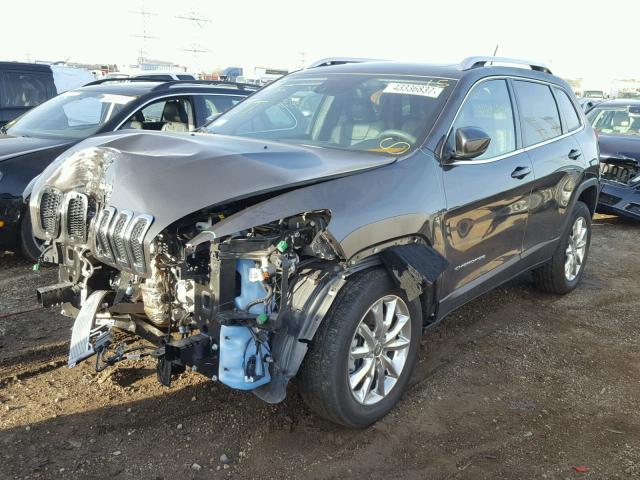 1C4PJMDS5EW257349 - 2014 JEEP CHEROKEE L CHARCOAL photo 2