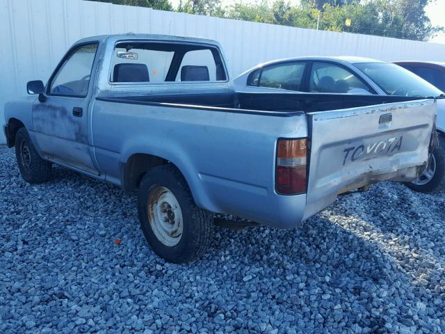 JT4RN81A7M0080109 - 1991 TOYOTA PICKUP SILVER photo 3