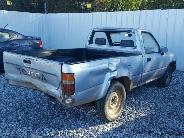 JT4RN81A7M0080109 - 1991 TOYOTA PICKUP SILVER photo 4