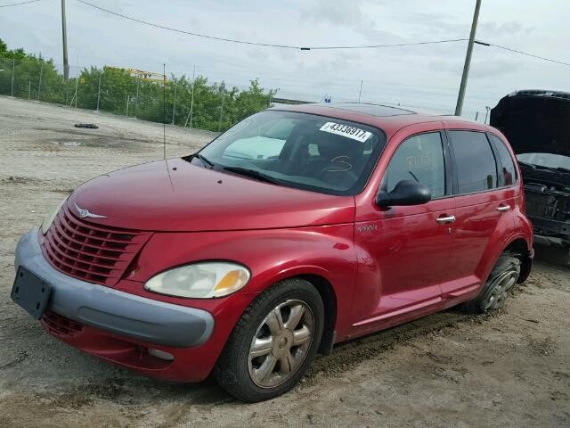 3C8FY68B02T376360 - 2002 CHRYSLER PT CRUISER RED photo 2