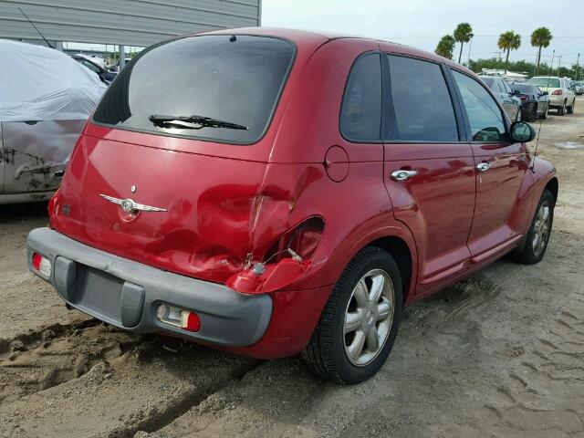 3C8FY68B02T376360 - 2002 CHRYSLER PT CRUISER RED photo 4