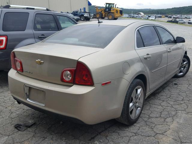 1G1ZC5EB8AF241365 - 2010 CHEVROLET MALIBU 1LT GOLD photo 4