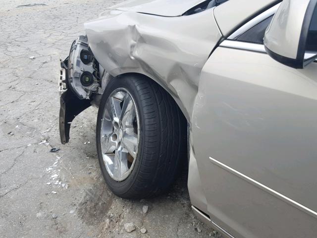 1G1ZC5EB8AF241365 - 2010 CHEVROLET MALIBU 1LT GOLD photo 9