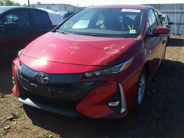 JTDKARFP9H3000765 - 2017 TOYOTA PRIUS PRIM წითელი ფოტო 2