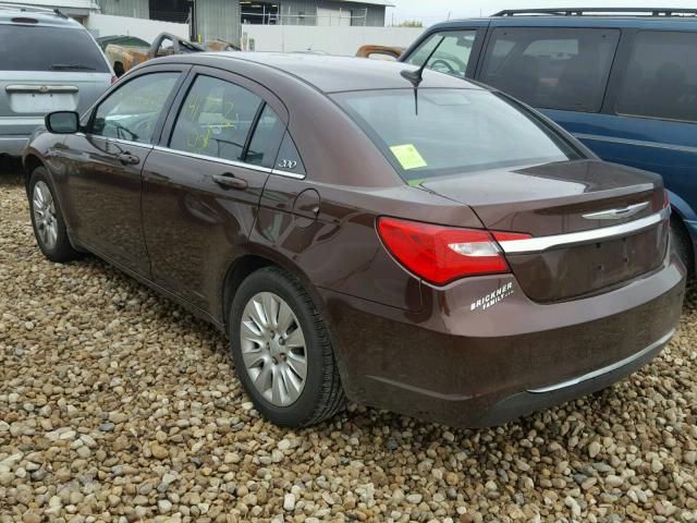 1C3CCBAB1DN646936 - 2013 CHRYSLER 200 LX BROWN photo 3