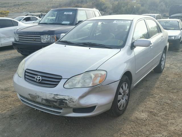 1NXBR32E83Z040408 - 2003 TOYOTA COROLLA CE SILVER photo 2