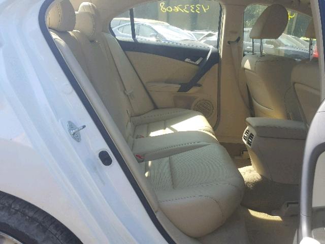JH4CU2F66EC005989 - 2014 ACURA TSX TECH WHITE photo 6