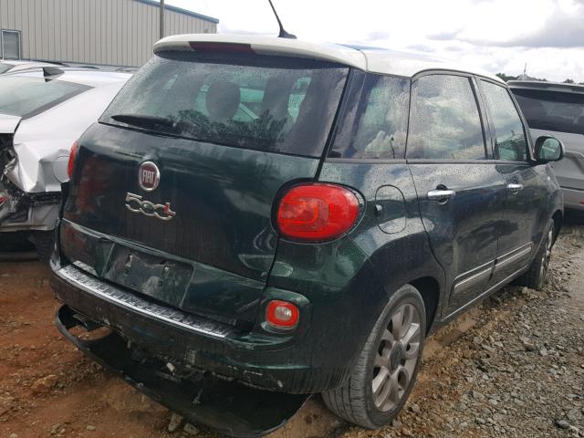 ZFBCFACH0EZ002498 - 2014 FIAT 500L LOUNG GREEN photo 4