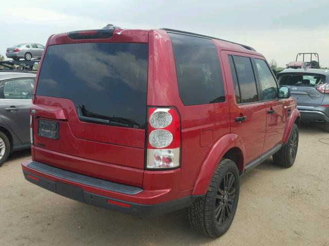 SALAK2D49DA654611 - 2013 LAND ROVER LR4 HSE LU RED photo 4