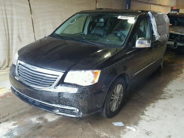 2C4RC1CG7ER449752 - 2014 CHRYSLER TOWN & COU BLACK photo 2