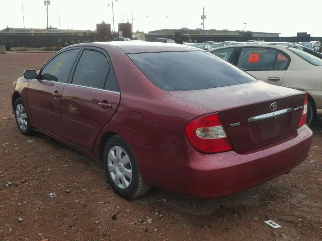 4T1BE32K54U336943 - 2004 TOYOTA CAMRY LE RED photo 3