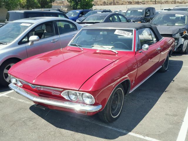 105676L101018 - 1966 CHEVROLET CORVAIR RED photo 2