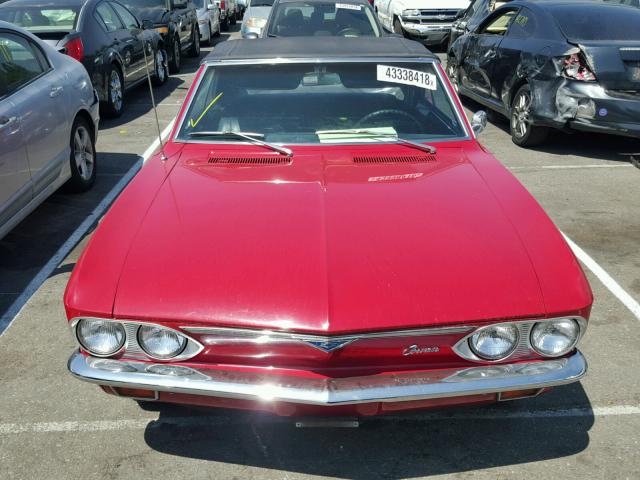 105676L101018 - 1966 CHEVROLET CORVAIR RED photo 9