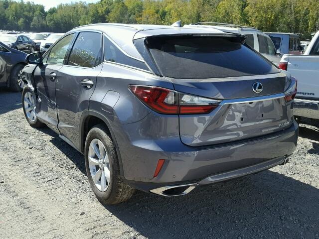 2T2BZMCA6GC027564 - 2016 LEXUS RX GRAY photo 3