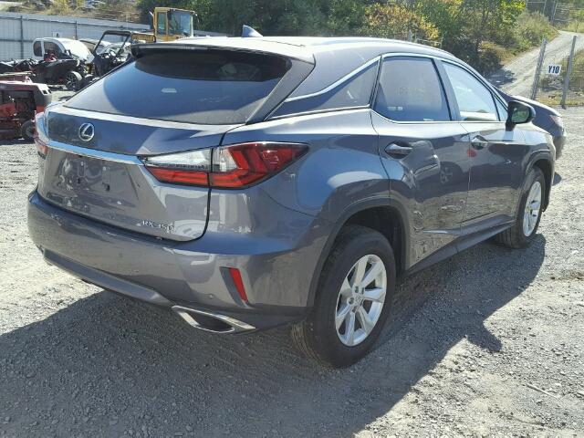 2T2BZMCA6GC027564 - 2016 LEXUS RX GRAY photo 4