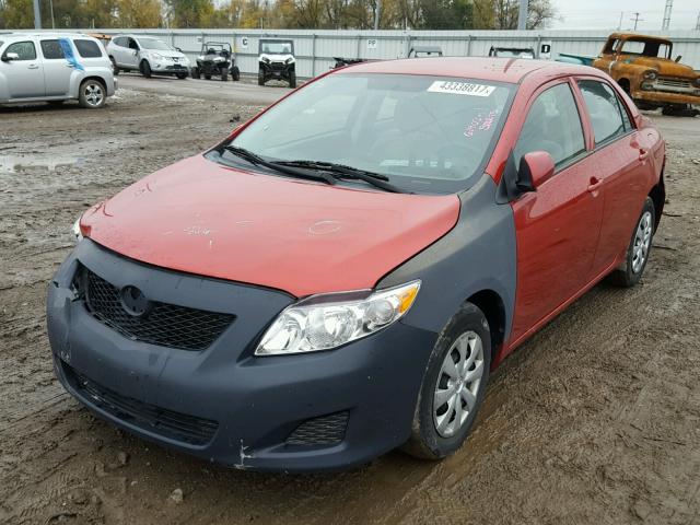 2T1BU4EE2AC433366 - 2010 TOYOTA COROLLA BA MAROON photo 2