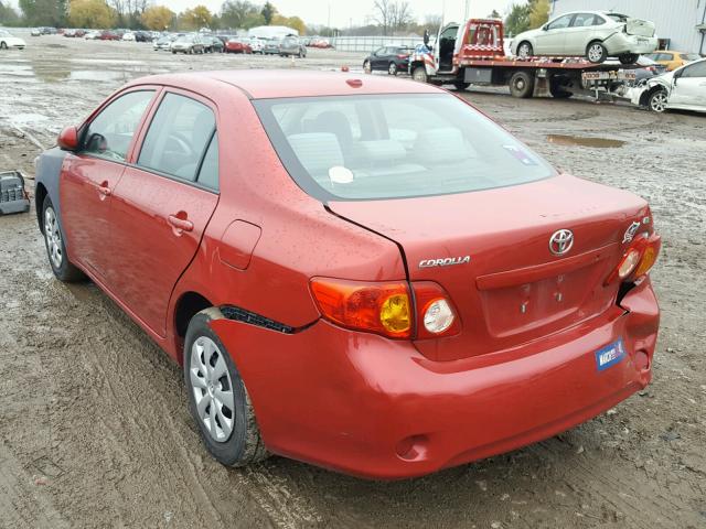 2T1BU4EE2AC433366 - 2010 TOYOTA COROLLA BA MAROON photo 3