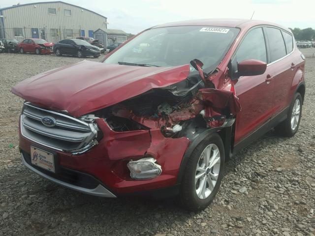 1FMCU0GD4HUD64478 - 2017 FORD ESCAPE SE RED photo 2