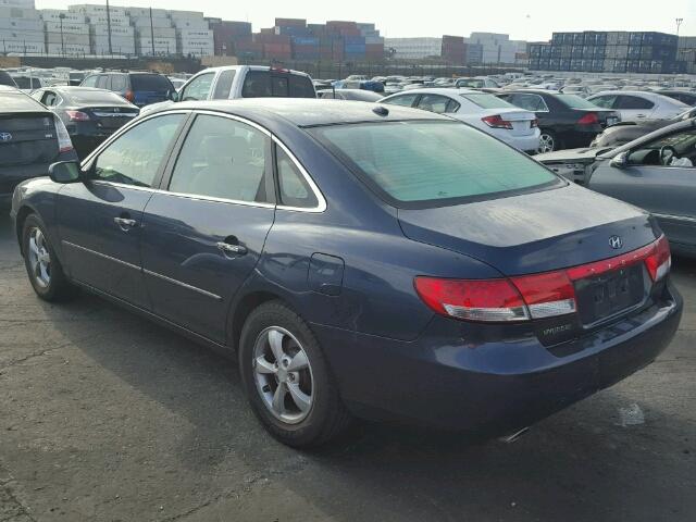 KMHFC46D97A192635 - 2007 HYUNDAI AZERA GLS BLUE photo 3